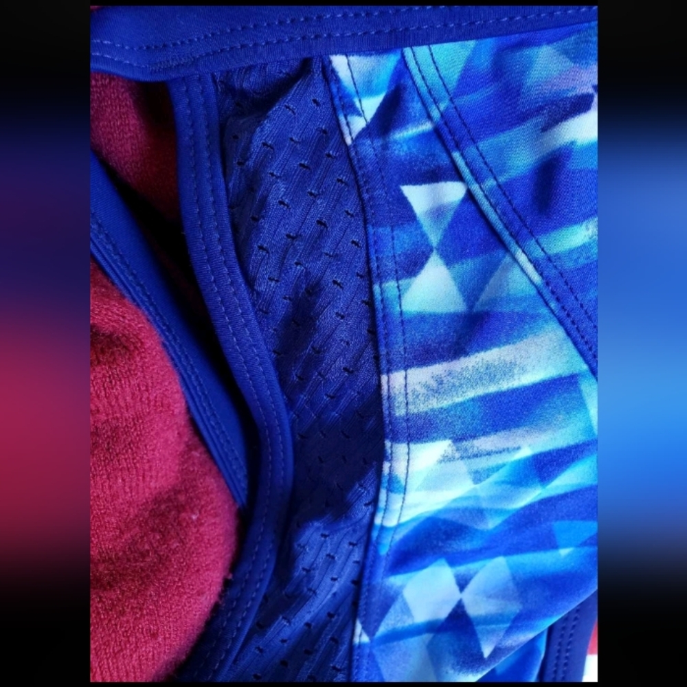 NWT XL Roots Women's Blue  Swim Bra - Picture 5 of 6